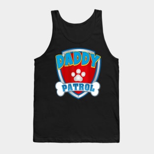Daddy Of The Birthday Boy Girl Dog Paw Family Matching Tank Top